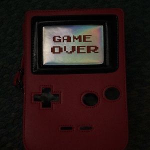 Nila Anthony red hologram game over bag